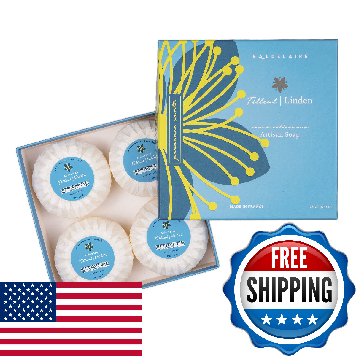 Provence Sante Luxury French Cleansing Bar - Moisturizing Shea Butter - Triple-m