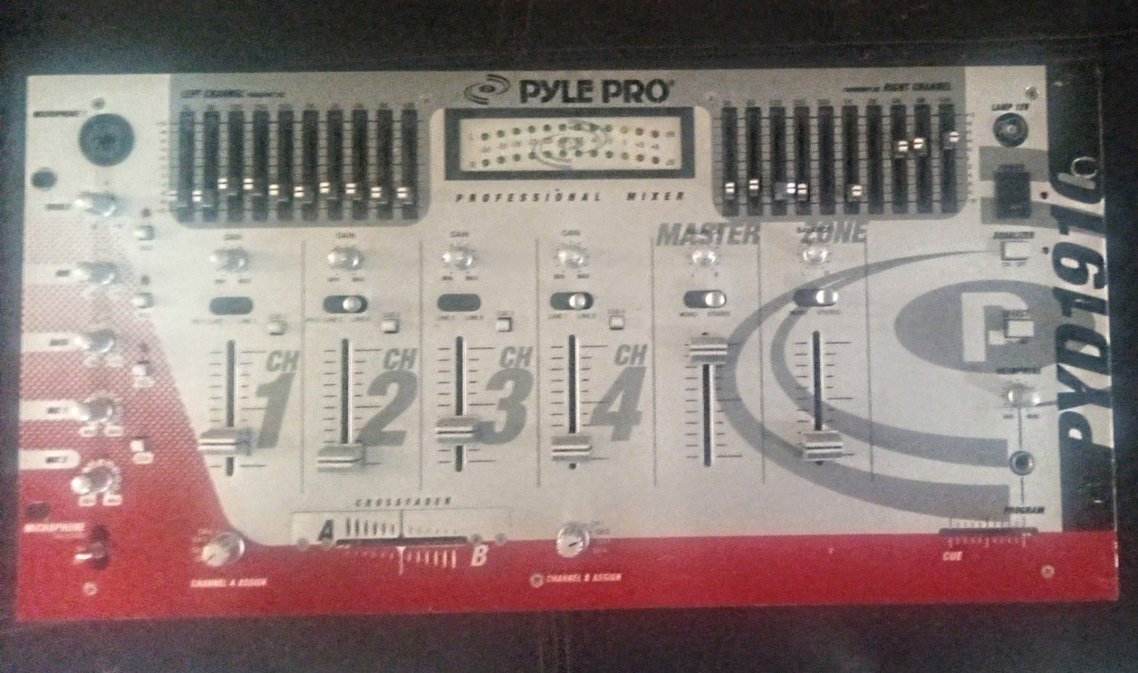 PYLE Pro PYD-1910 ~ 4-Channel Professional Mixer with EQ & Echo WORKS