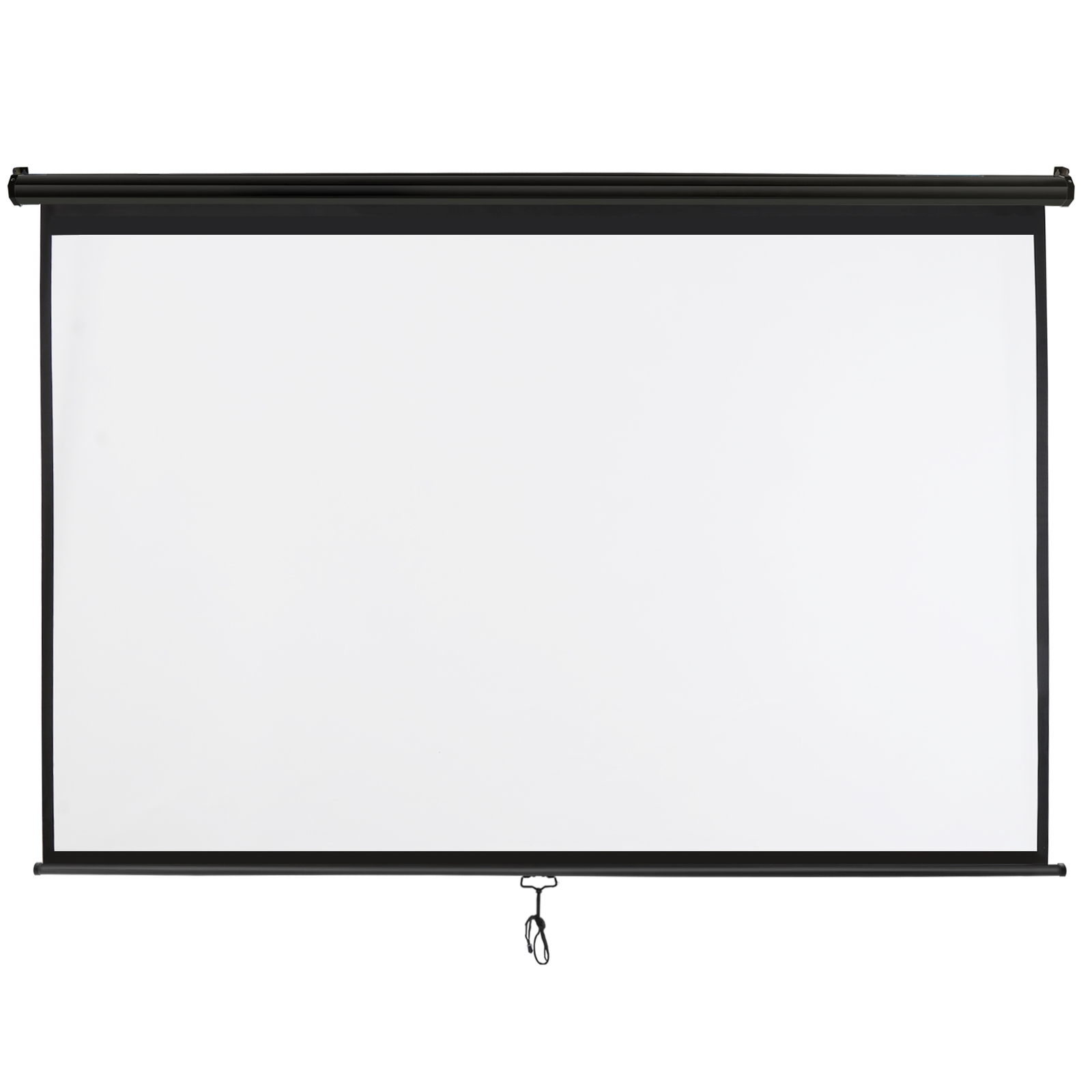 100 inch Portable Projector Screen Projection Screen Easy Pull Out System Black