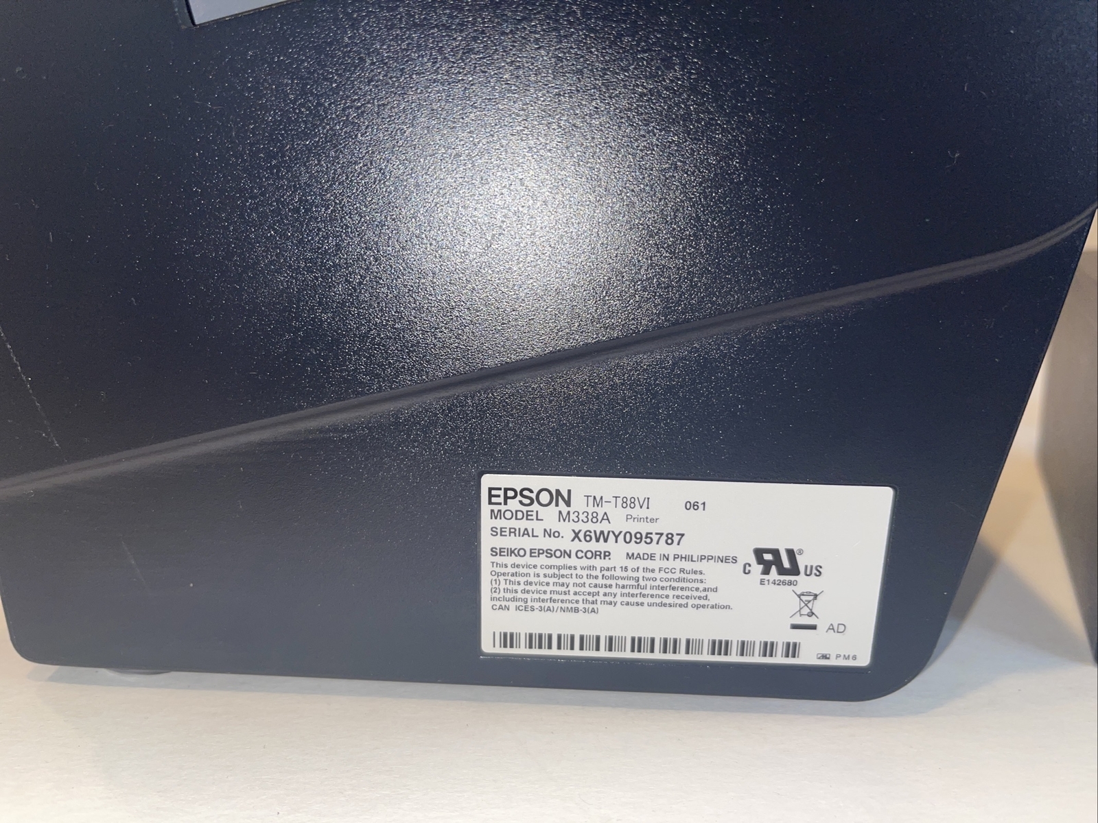 EPSON TM-T88VI Thermal POS receipt printer Ethernet & USB & Serial M338A