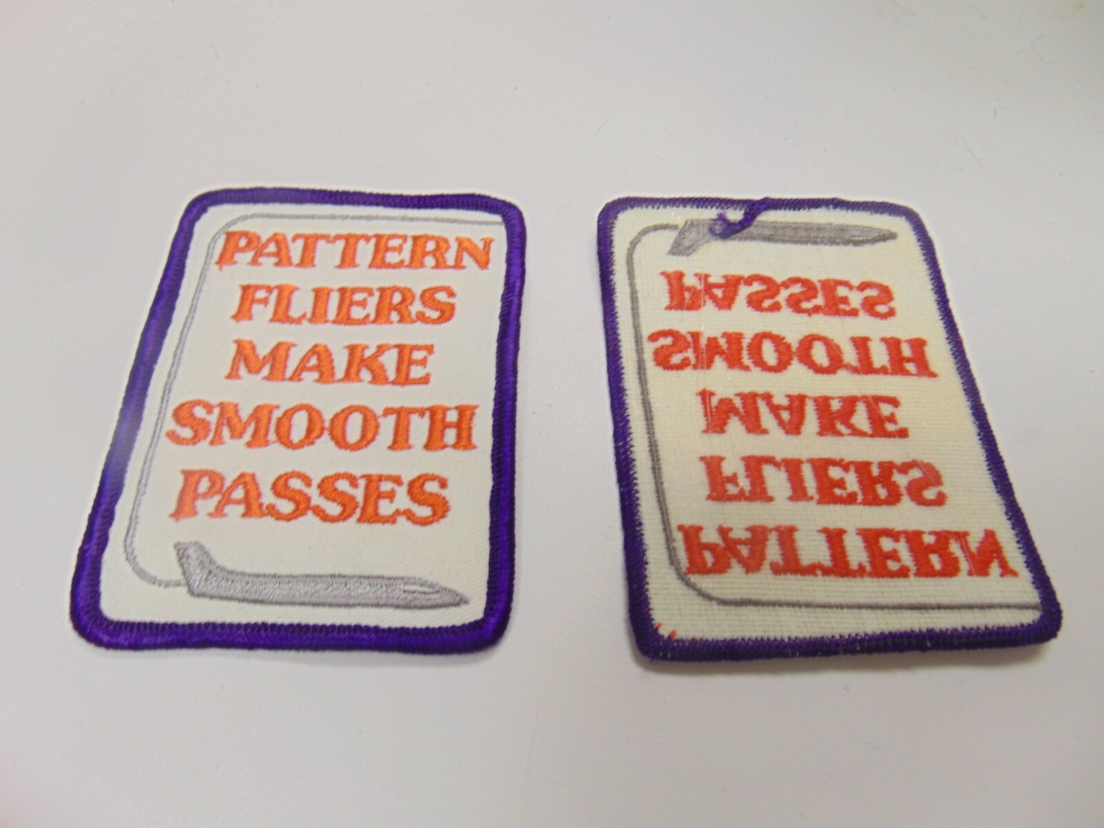PATCH AIR FORCE OR ALILINES PATTERN FLIERS MAKE SMOOTH PASSES