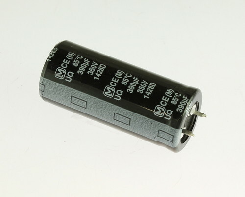 8x 390uF 350V DC Radial Snap In Mount Electrolytic Capacitor 350VDC 390mfd
