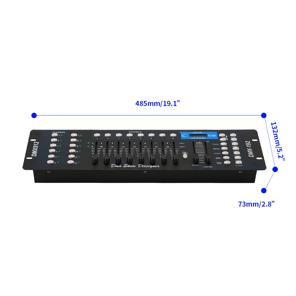 192 Channel DMX Controller Lighting Console For Stage DJ Party Lighting DMX 512