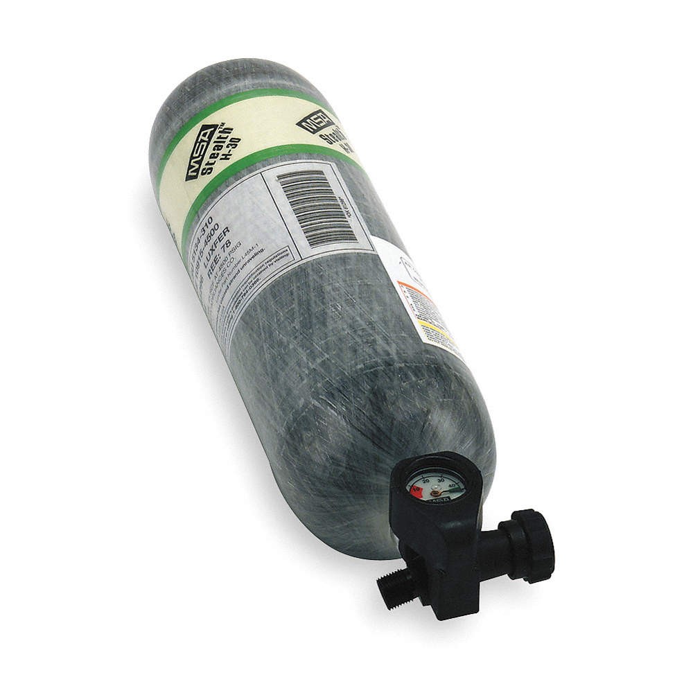 MSA 807586-SP SCBA Cylinder,Gray 2YRE5