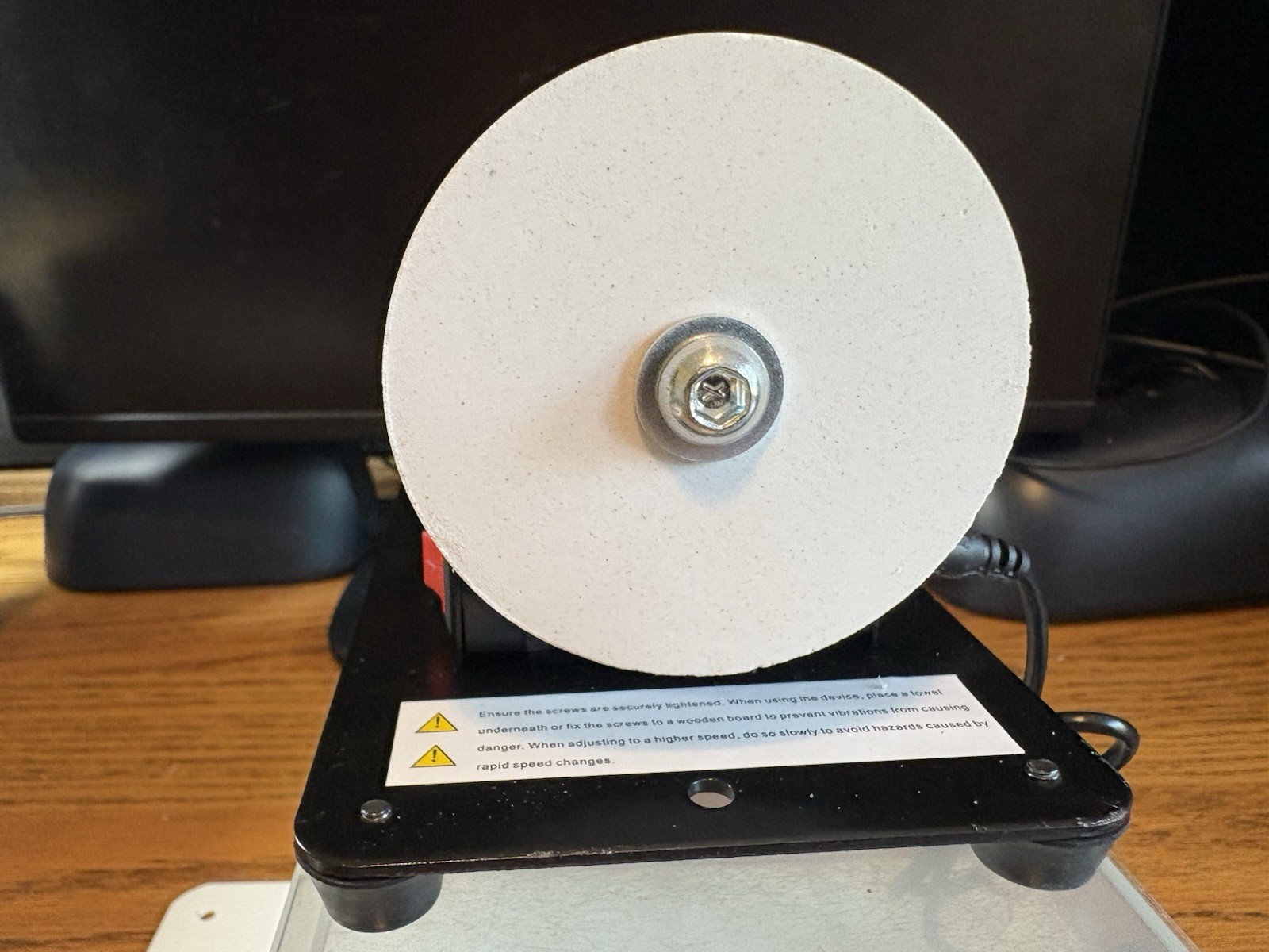 Unbranded Knife Sharpener Sander Desktop W/2.75”Double Grinding Wheels NIB