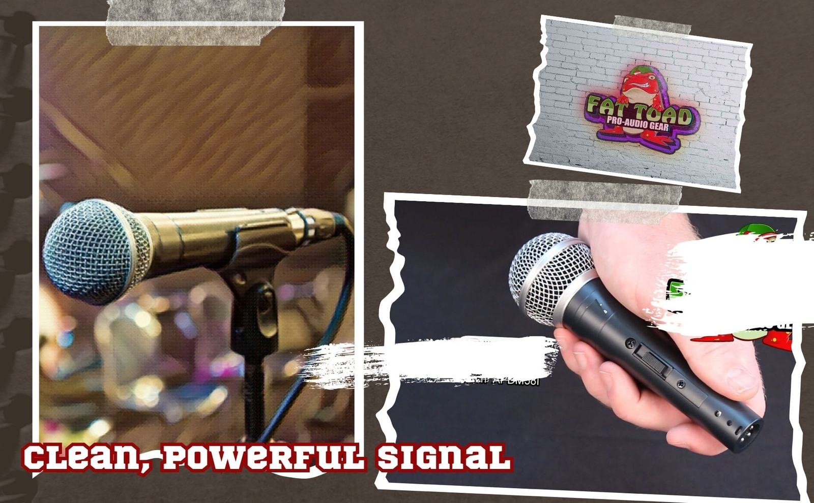 Cardioid Dynamic Vocal Microphones - Singing Handheld Recording Studio Mic PACK