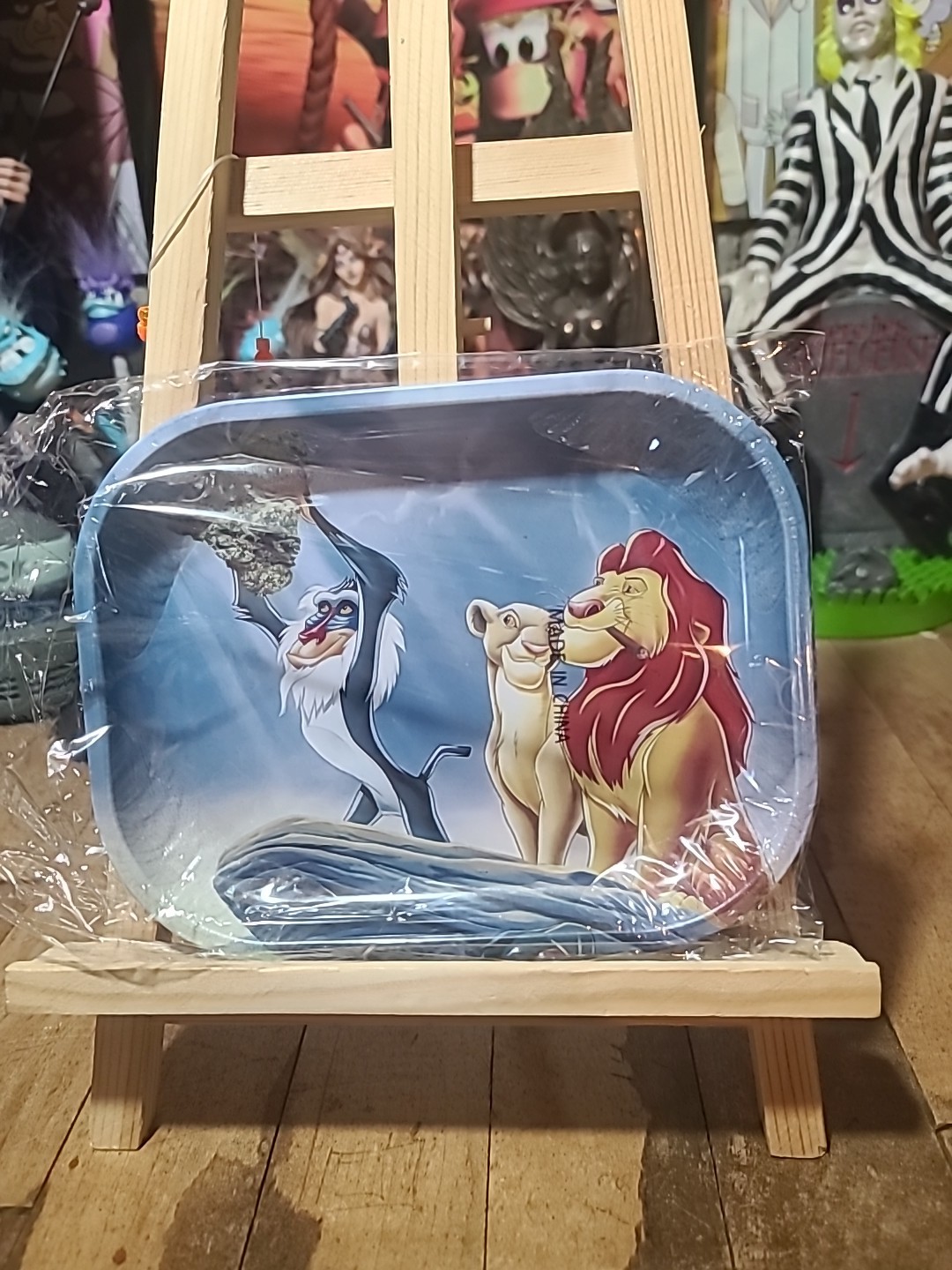 Lion King Tobacco Bl*nt Rolling Tray 7” X 6” Collector. Wrapped And Sealed Tin