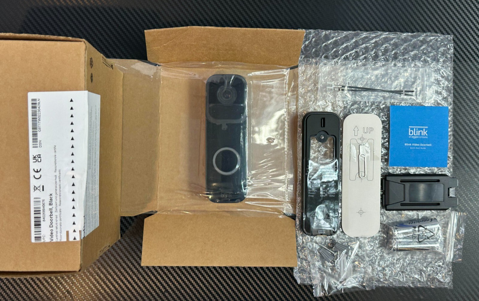Video Doorbell Two-way audio, HD video, Motion & Chime App Alerts *Refurbished
