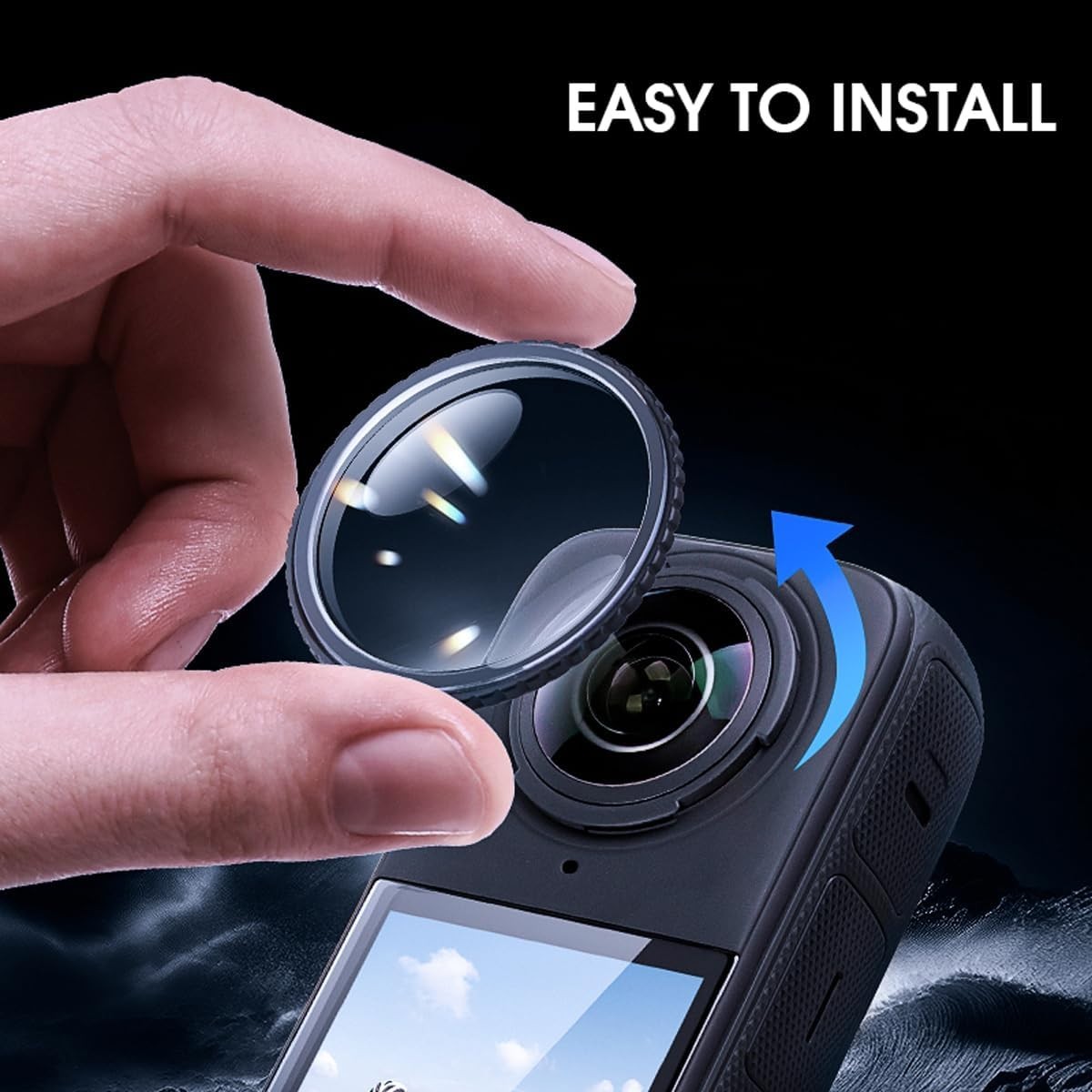 Insta360 X5 Lens Guard, 2-Pcs Protector with Anti-Reflective Coating