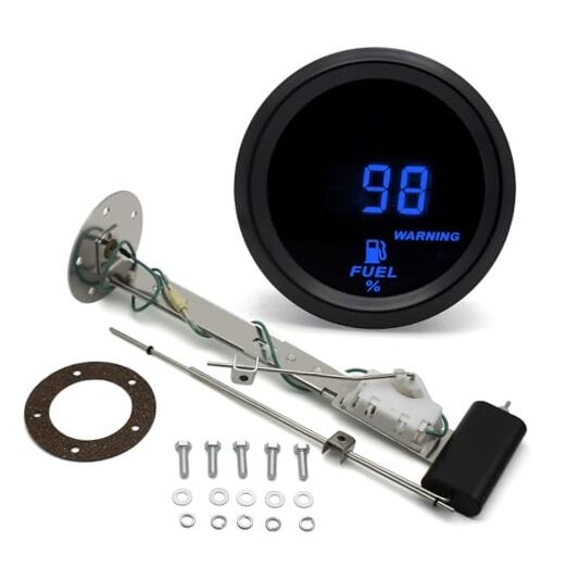 2 Inches 52mm Car Fuel Level with Fuel Tank Sending Fuel Gauge With Sender