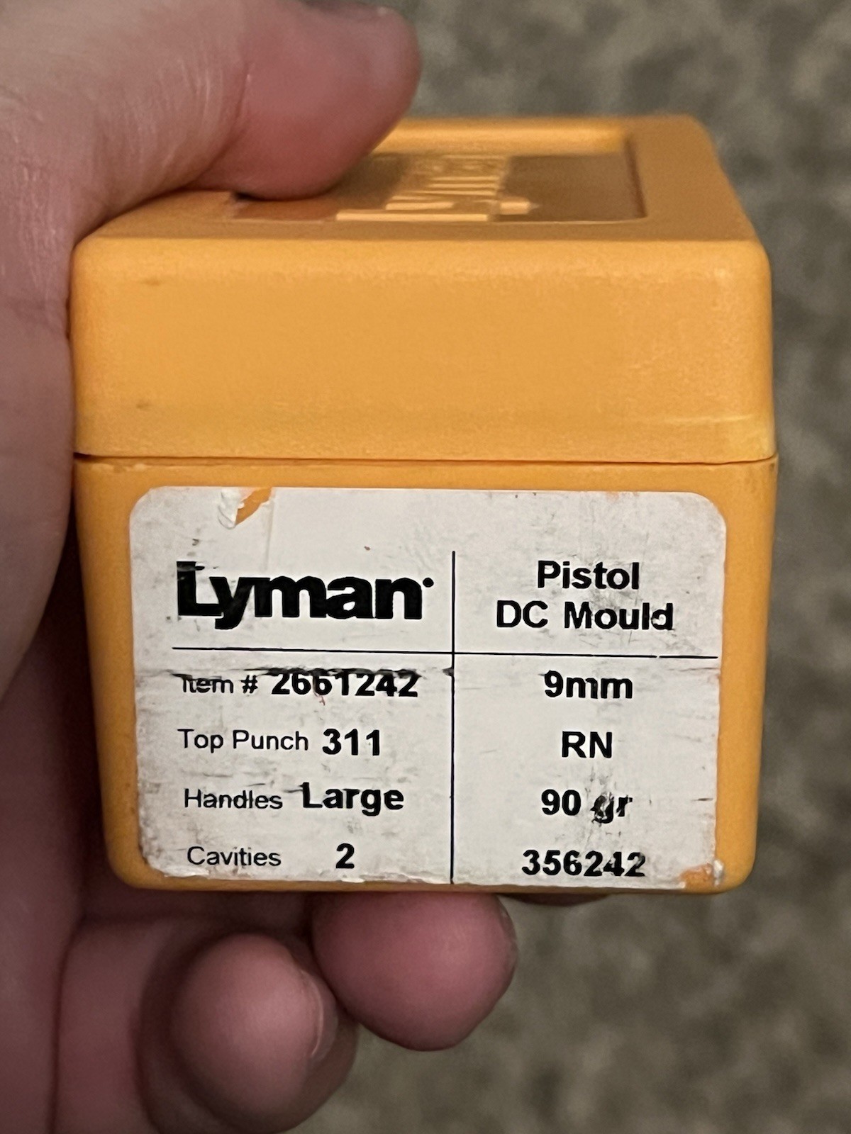 Lyman 2 Cavity Bullet Mold 2661242 380 Auto 9mm 90 Grain