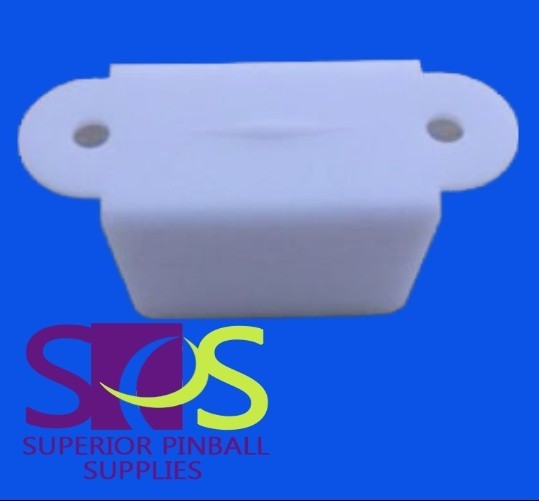 GOTTLIEB/WILLIAMS PINBALL MACHINE 1-1/2" OPAQUE WHITE DOUBLE-SIDED LANE GUIDE