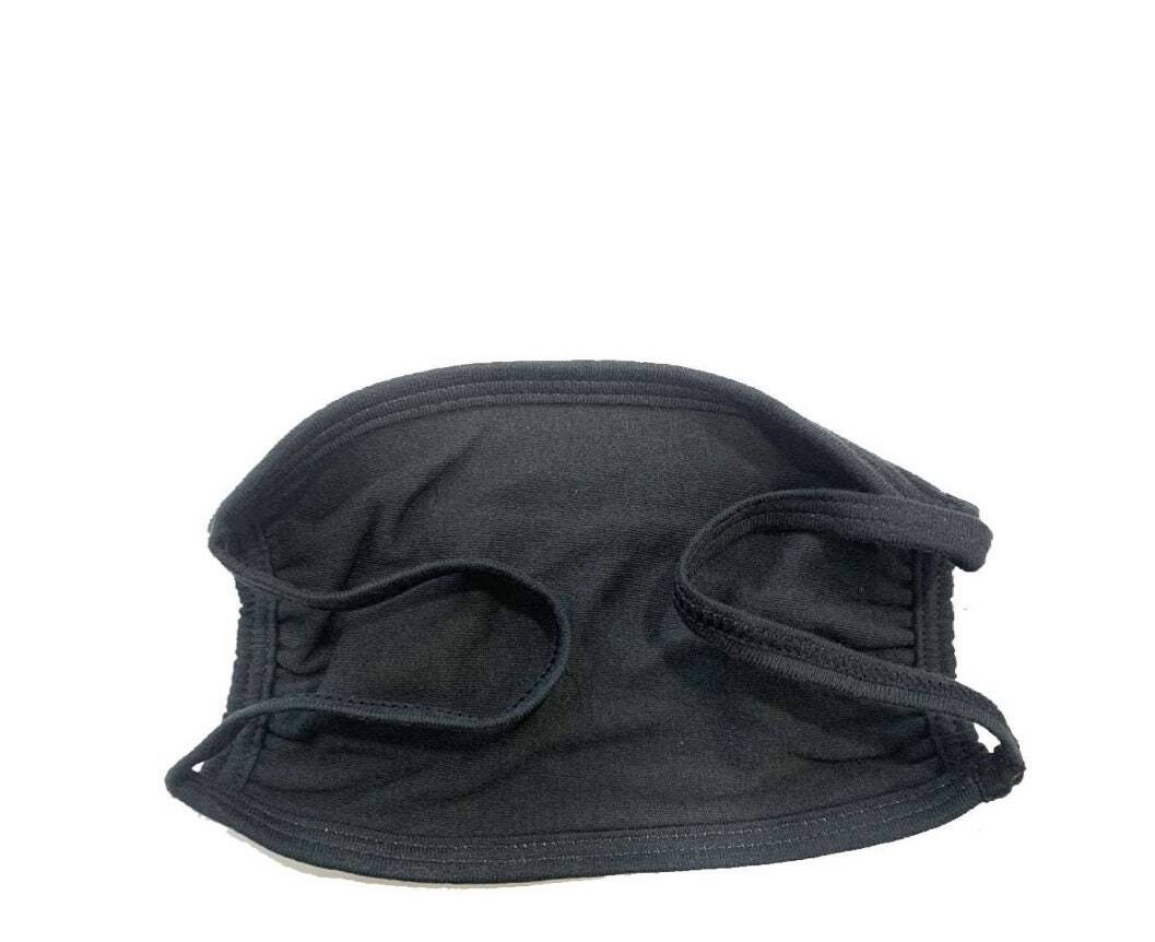 4-Pack Black White Cotton Adult Face Masks - Reusable Washable Unisex