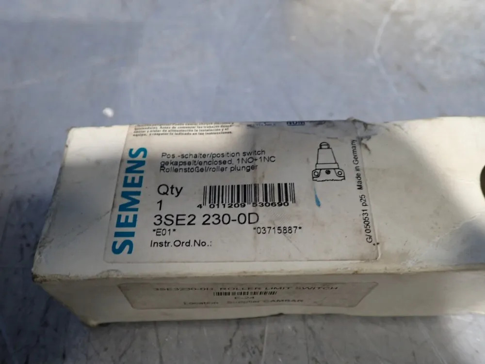 SIEMENS 3SE2230-0D POSITION SWITCH 10251190490