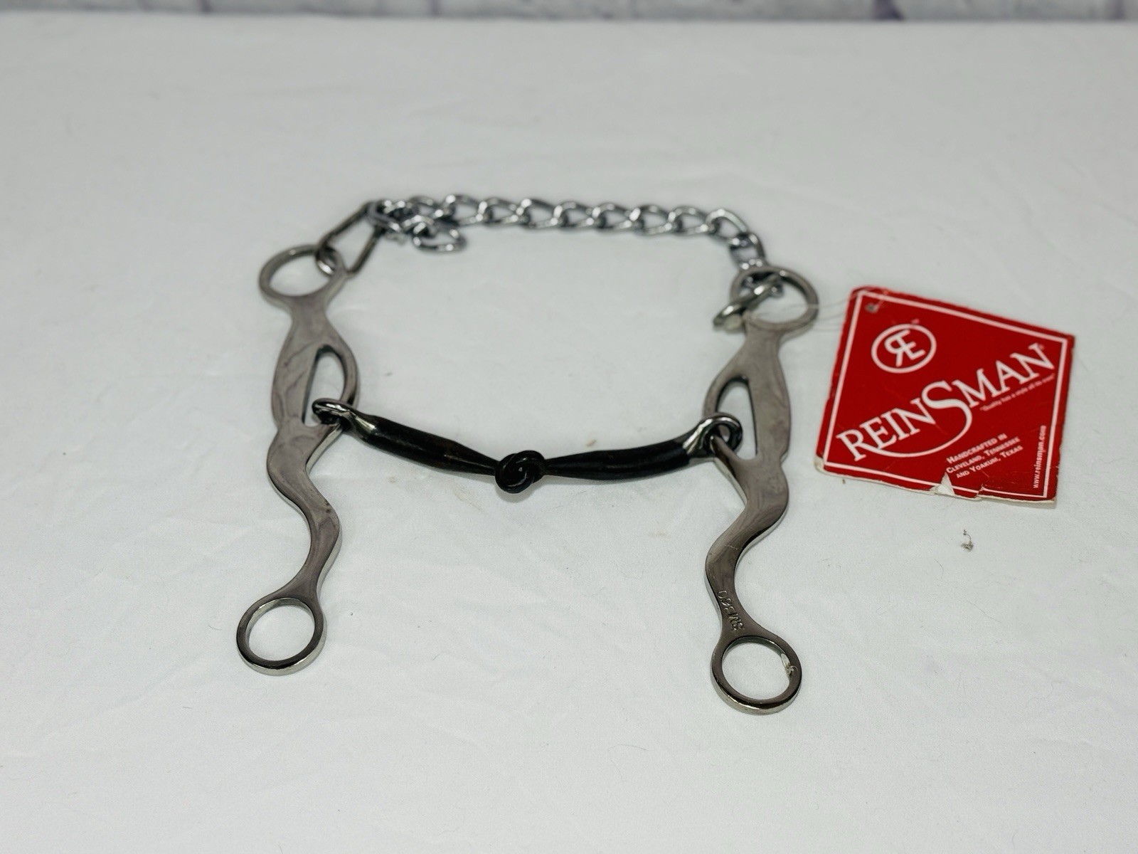 SM360 Reinsman Bit 7” Cheek Gag w/.5” Tapered Sweet Iron Snaffle 5.5” Mouth