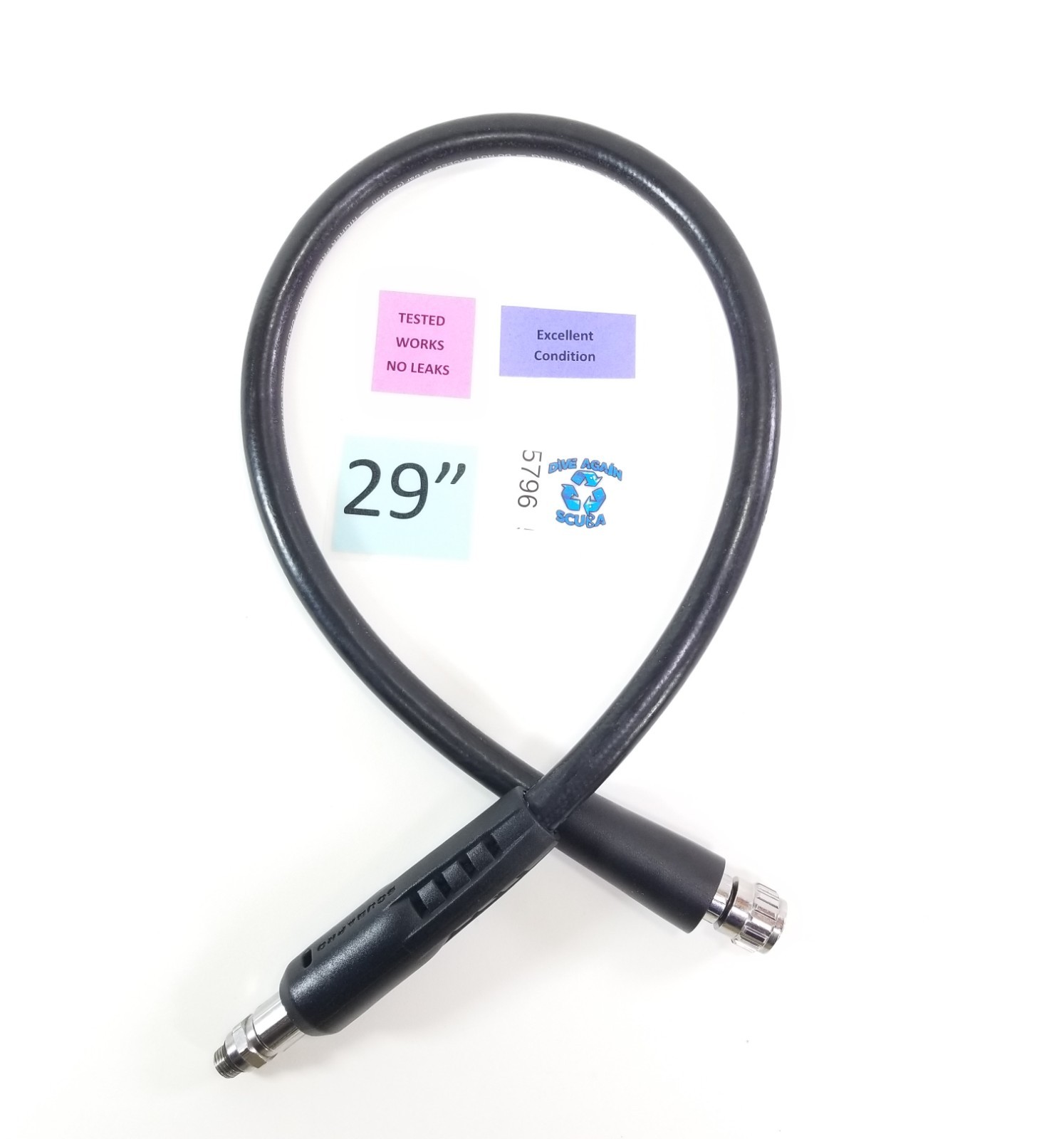 Genuine Scubapro 29” Super Flow Low Pressure Regulator Hose 420 PSI Scuba Dive