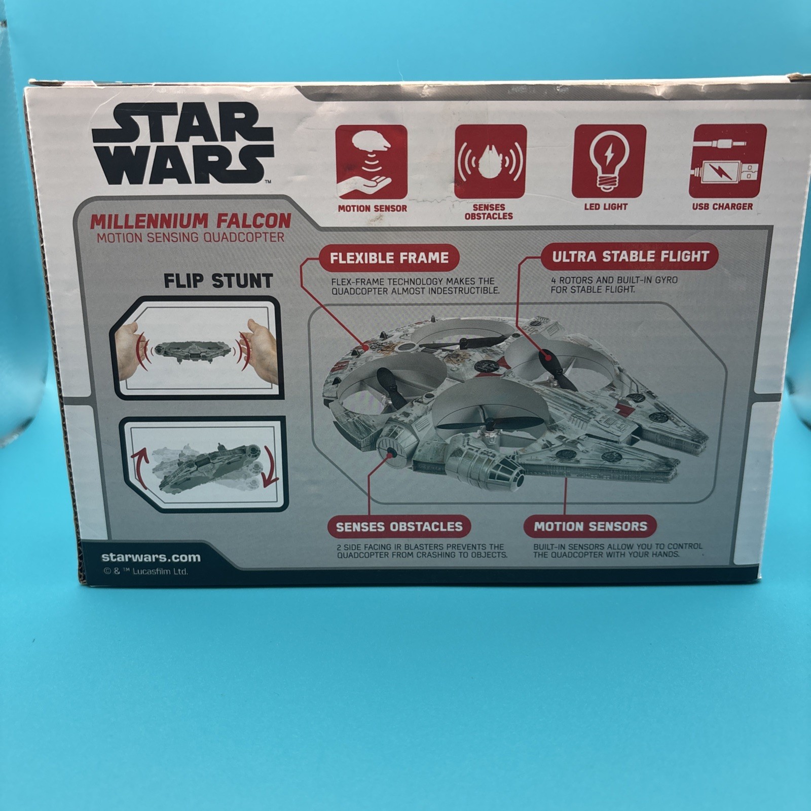 Disney Star Wars Millennium Falcon Motion Sensing Drone Quadcopter