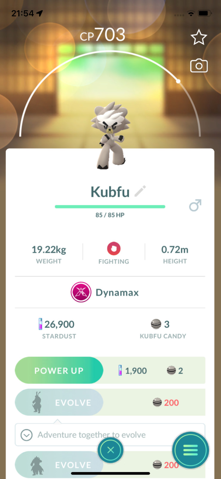 Dynamax Kubfu Pokemon ! Only Registered !! Go