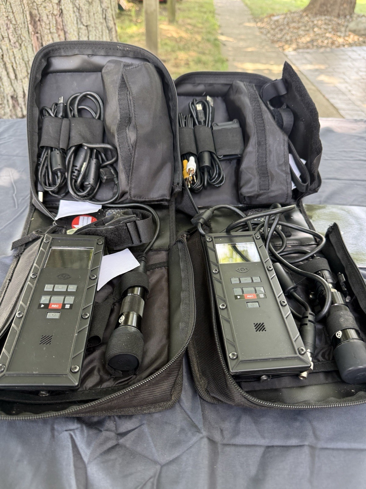 Lot 2 VIO POV100 WIDE ANGLE CAMERA/RECORDER Cameras + Accessories untested