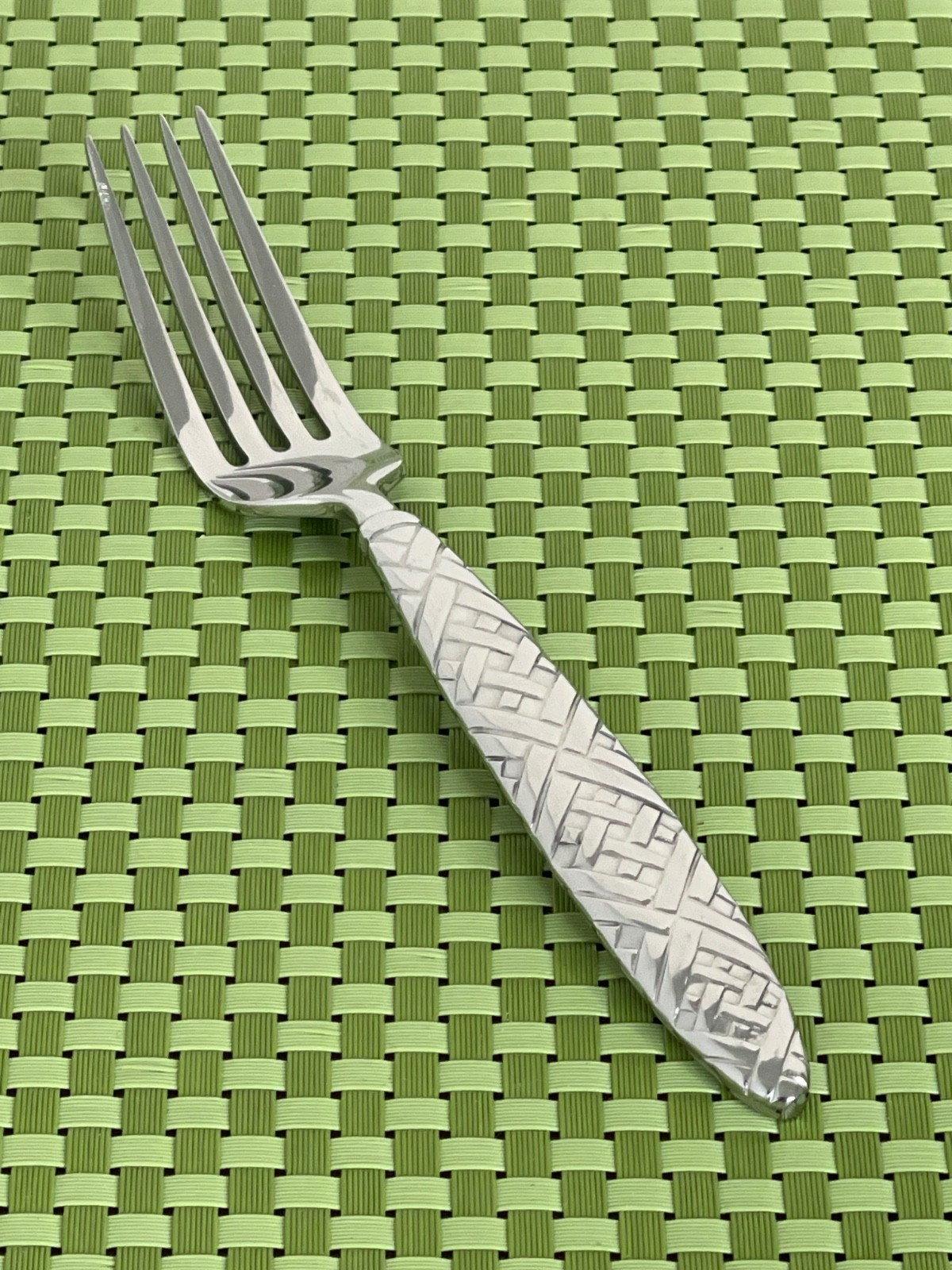 Reed & Barton ENGLISH BRAID Stainless Dinner Fork Glossy Flatware - 8 1/8"