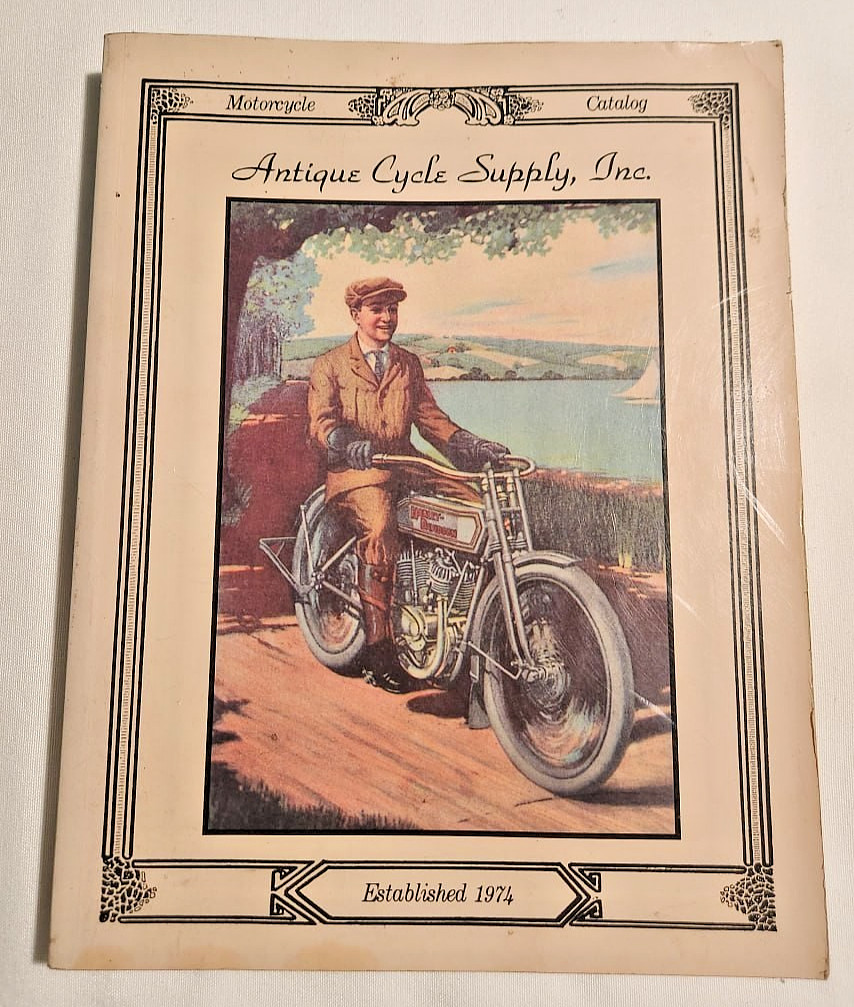 Antique Cycle Supply Inc Motorcycle Catalog Vintage 1974 Harley Davidson