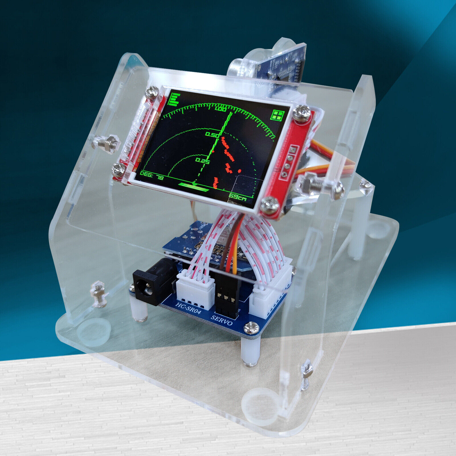 Mini Ultrasonic Unit & 1M Motor Range for Arduino Starter Kit Program Educatiobo
