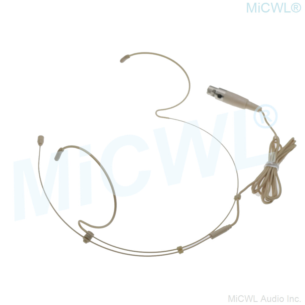 Beige Headset Microphone For Electro Voice EV Wireless earset Microphones 4Pin