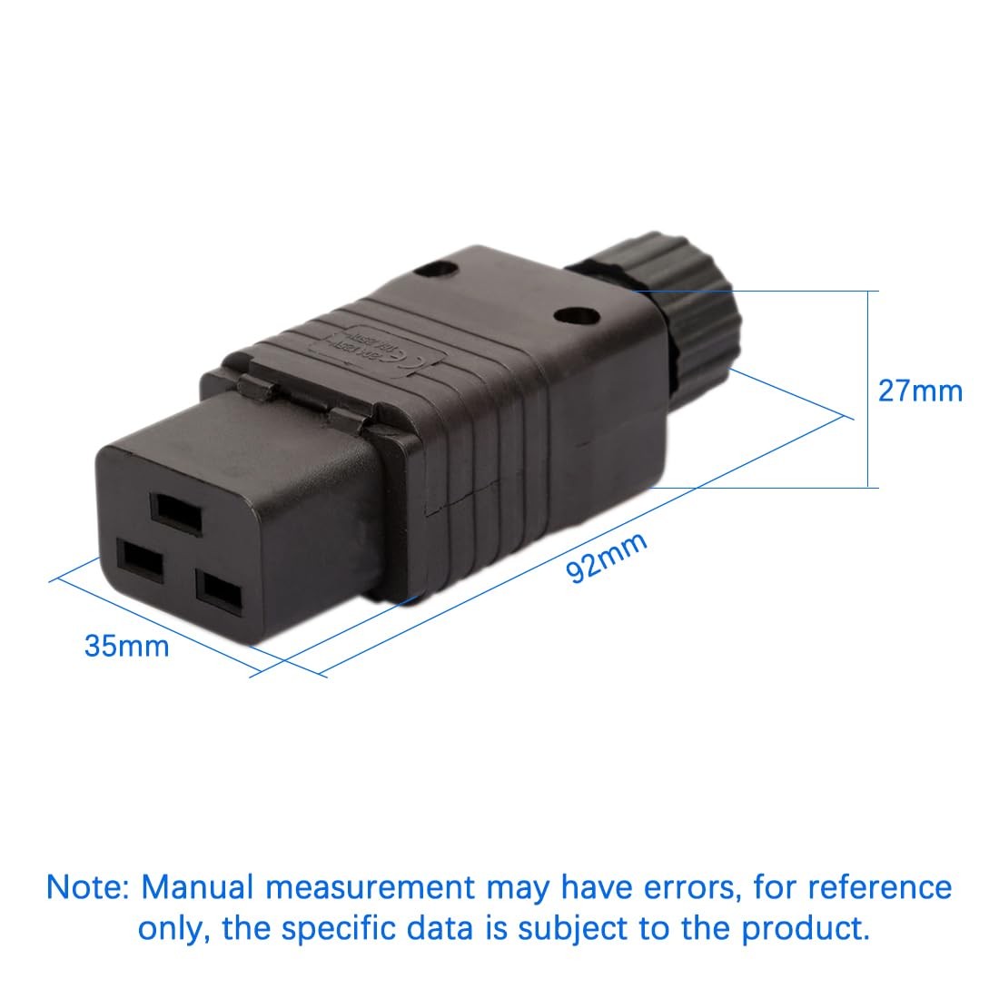 IEC320 C19 Female Socket 16A250V PDU UPS Server Power Connector