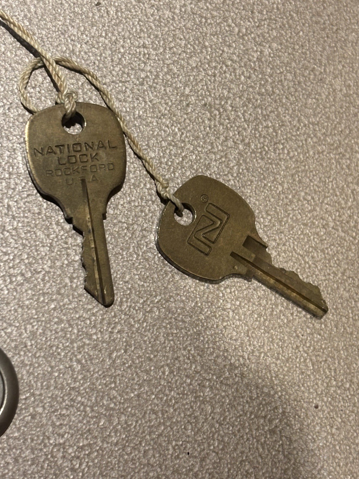 Vintage Heavy Duty SECURITY LOCK BOX w/two Keys