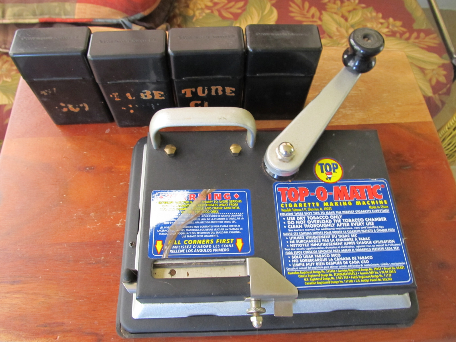 Top-O-Matic Cigarette Rolling Machine' Manual machine for regular length or 100s