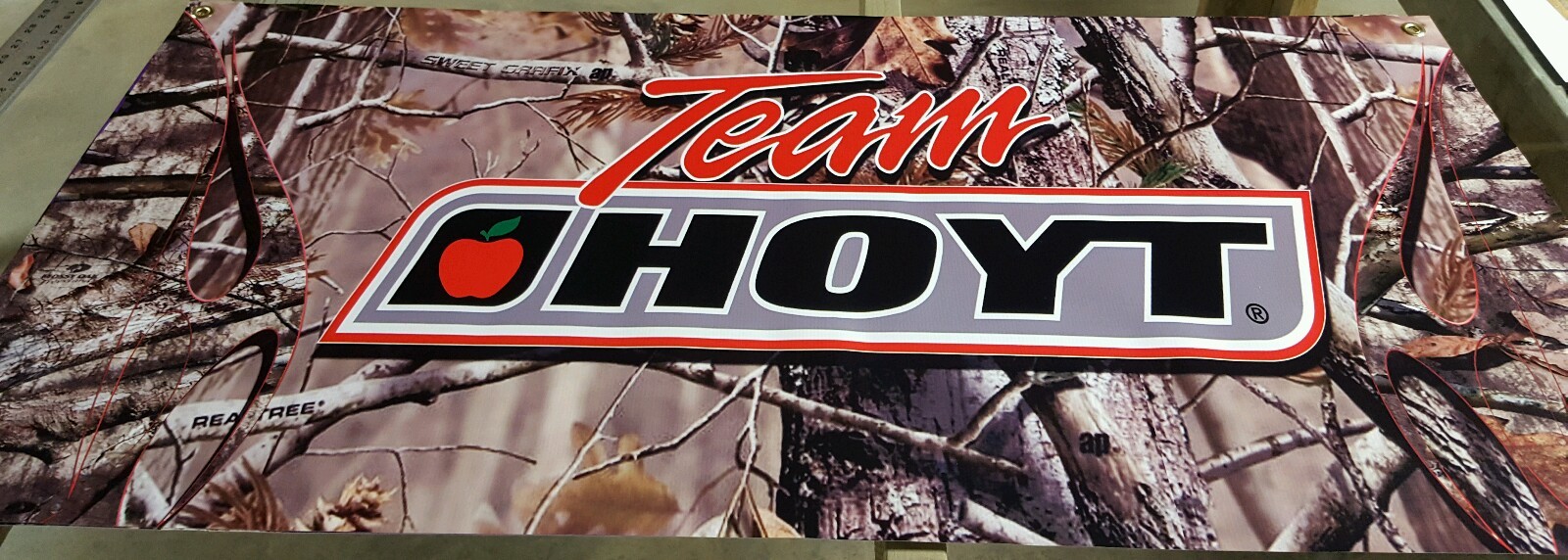Team Hoyt Banner Full Color Vinyl Bow Shop Display Graphics Sporting Goods Cave