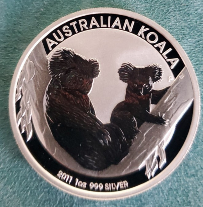 2011 Australian Koala Bears 1 oz .999 Fine Silver $1 Coin BRILLIANT UNCIRCULATED