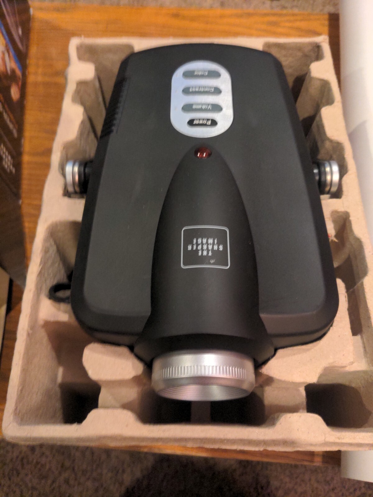 Sharper Image Projector Digital LCD EC-PJ10 Black Tested Works