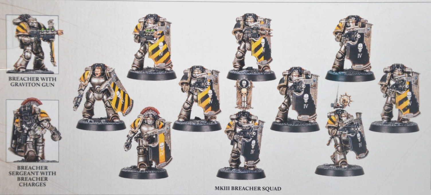 Warhammer 30k Space Marine MK III Breacher Squad (10) v.2026 NEW NO BOX