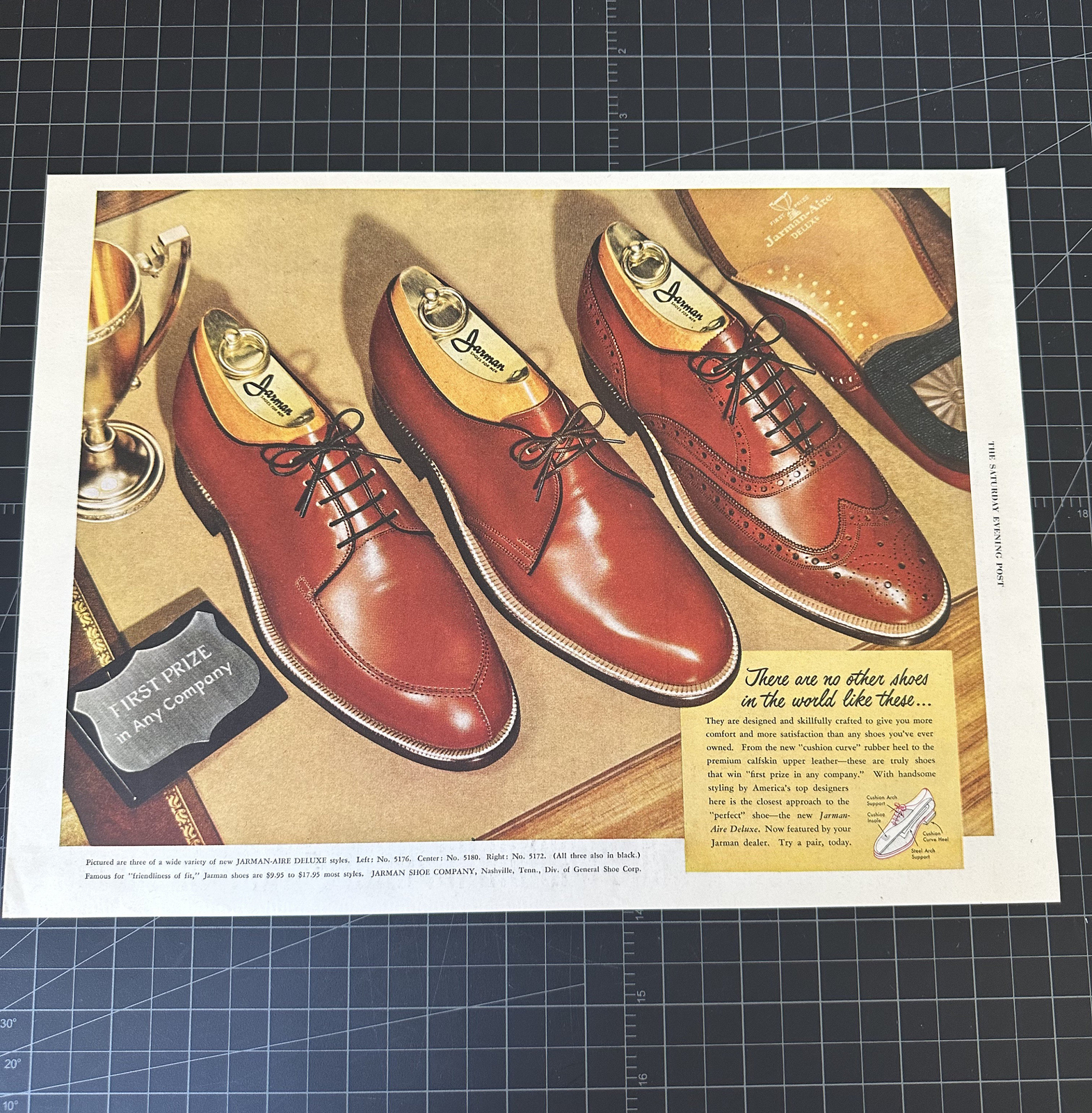 Vintage 1954 Jarman Shoes Print Ad