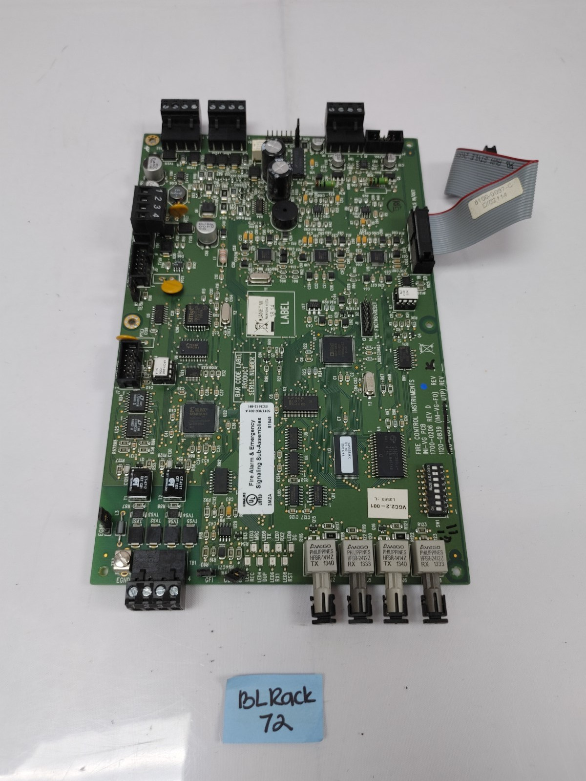 Fire Control Instruments 1700-0206 Board 1120-0839 REV KFire Alarm Board Card