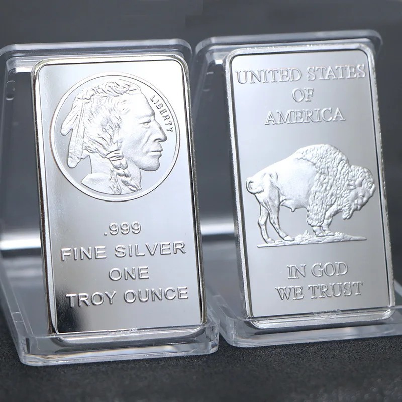 Buffalo Liberty 1oz Silver Bar Silver  Collectible Souvenir