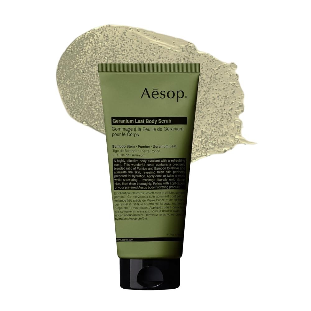 AESOP GERANIUM LEAF BODY SCRUB  6.2 OZ 180 ML