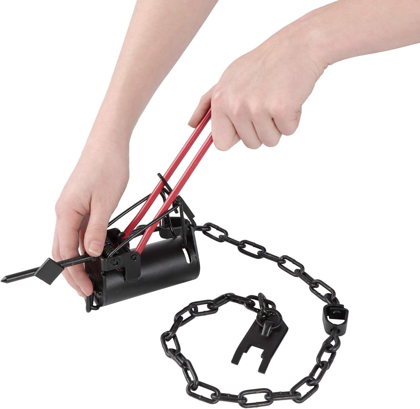 Cold Creek Dog Proof Trap Setter Tool - 7 Inch Leverage Handle for Coon Cuffs
