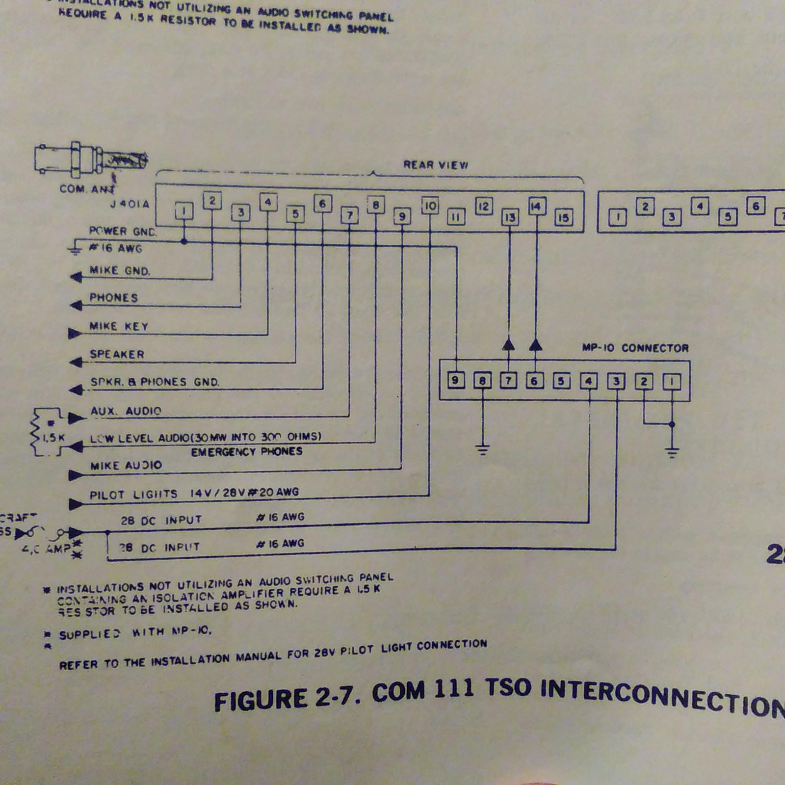Narco Com 11B and Com 111B Install Manual