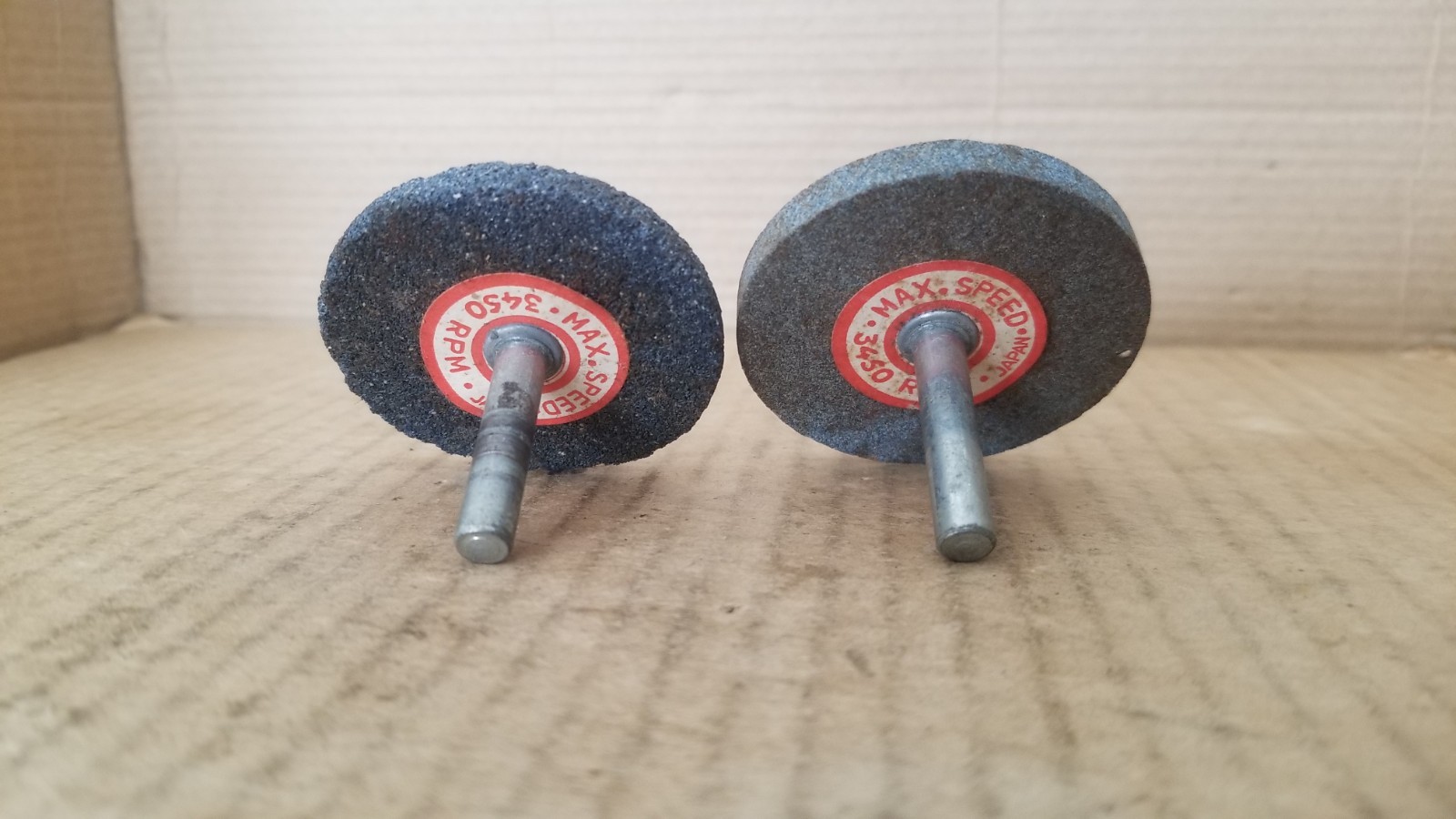 2pc Fuller Japan Grinding Wheel Drill attachment sharpening stone , VGC