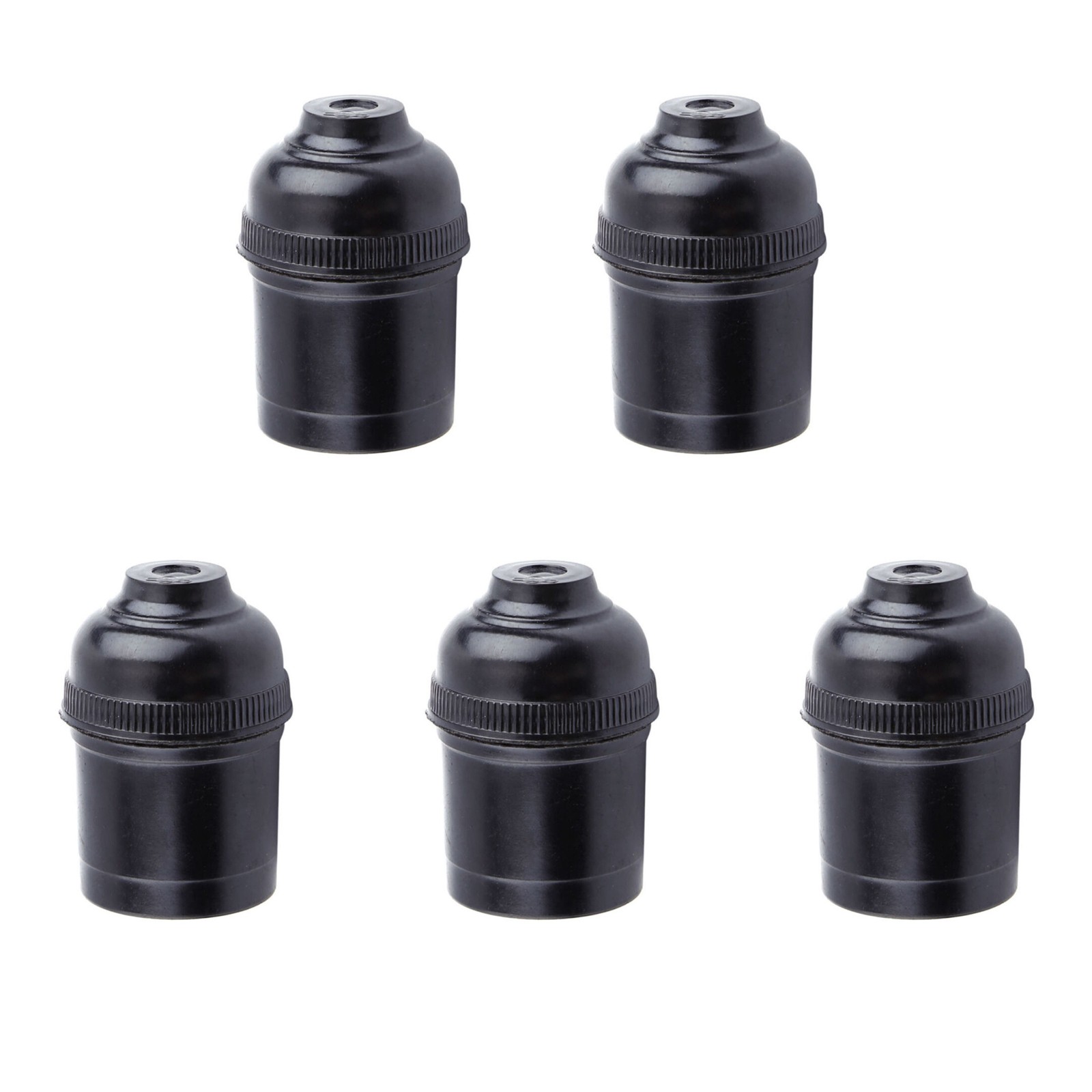 5Pcs E27 4A Light Bulb Lamp Holder Pendant Edison Screw Cap Socket Vintage G