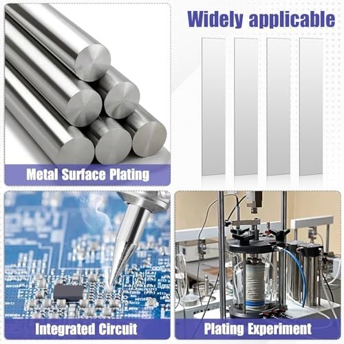 20 Pcs Zinc Anode Sheets, High Purity Copper Zinc Electrode Strips for Plating &