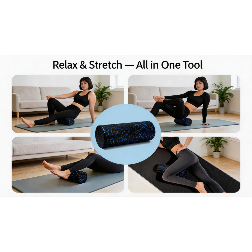 60cm High Density EPP Foam Roller Solid Yoga Muscle Recovery Massage