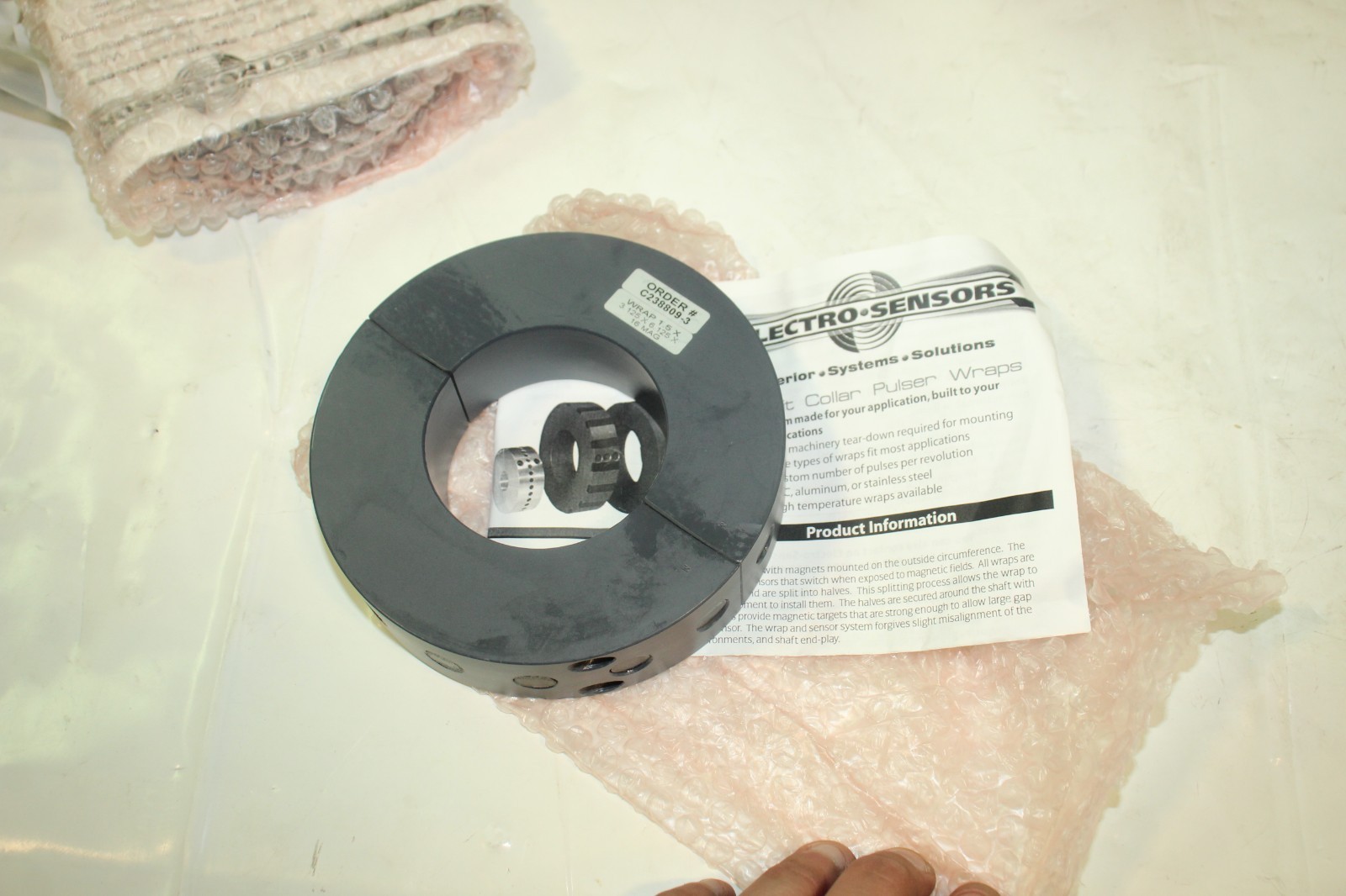 Electro-Sensors Split Collar Pulser Wraps WRAP 1.5x3.125x6.125x16 MAG
