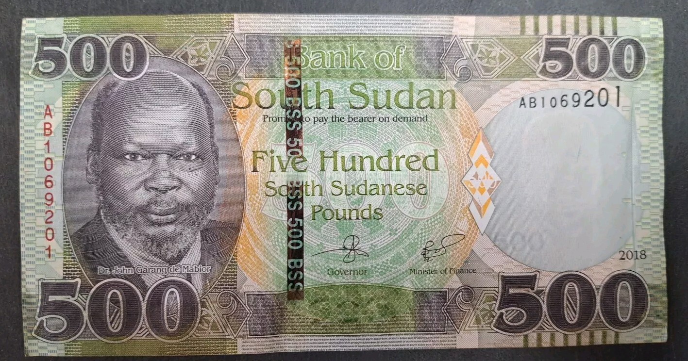2018 South Sudanese 500 Pounds P16 AB10692** Uncirculated