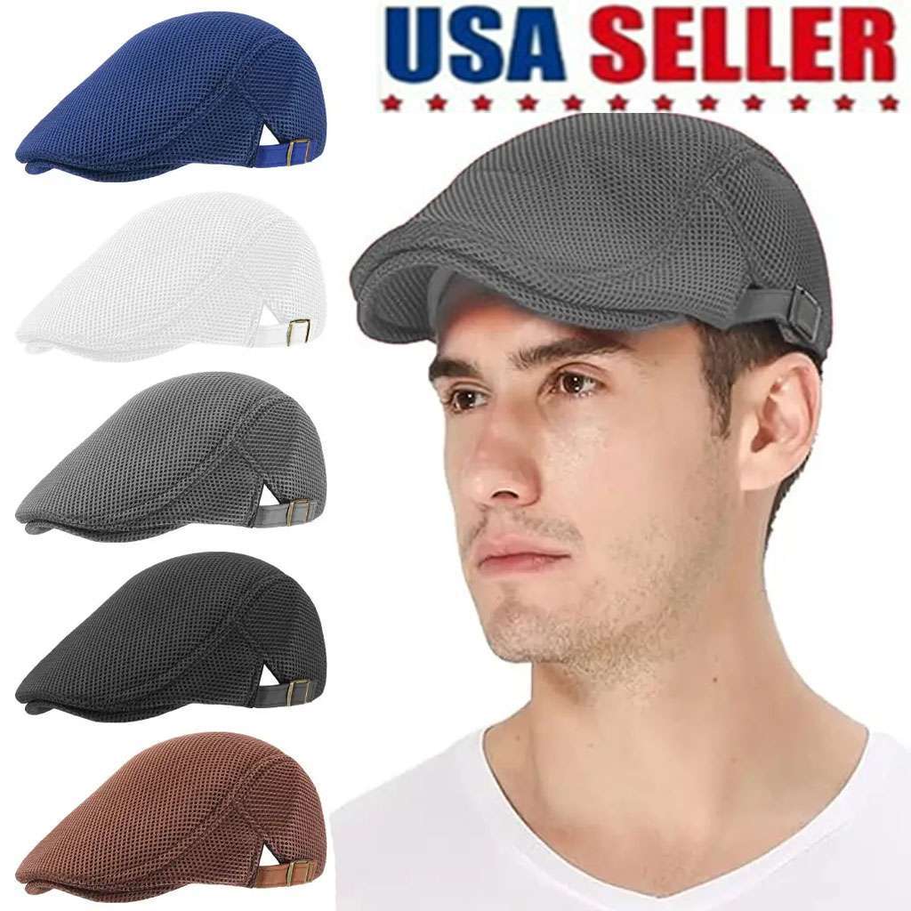 Men's Gatsby Ivy Hat Golf Driving Sun Flat Beret Cabbie Driver Newsboy Cap Hat