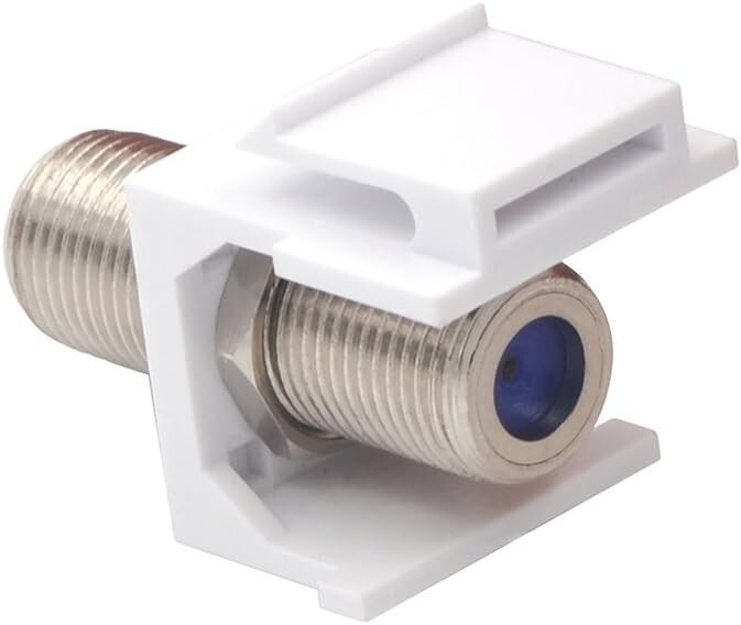 F-Type Keystone Jack Insert Coax Cable Coupler for Wall Plates 1-500 Pack LOT