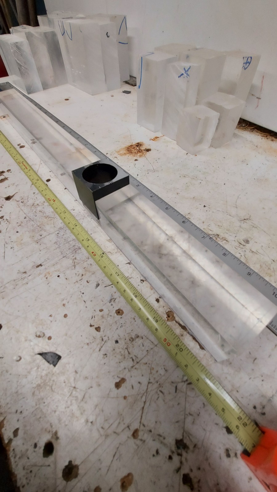 Plastic Scintillator, offcut, EJ200, for gamma radiation probe