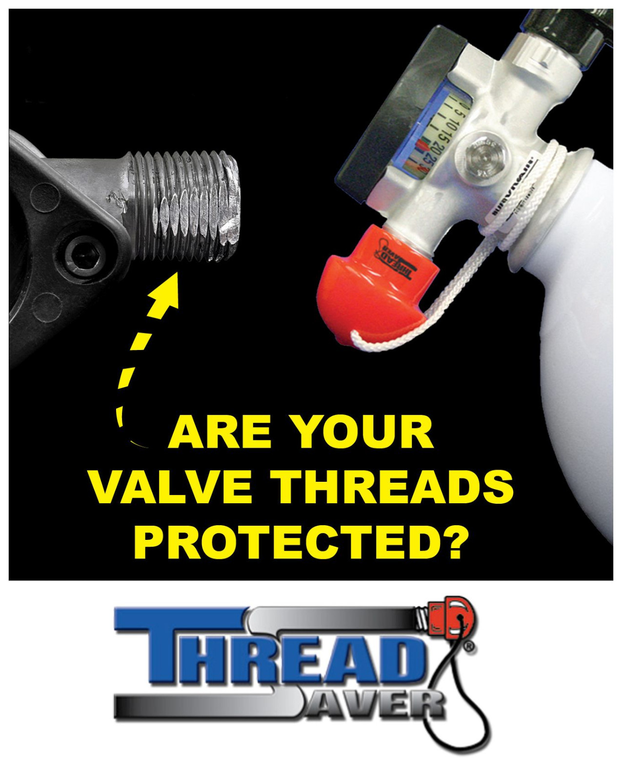 Thread Protector SCBA Valve THREAD SAVER® Scott MSA Draeger Avon Interspiro